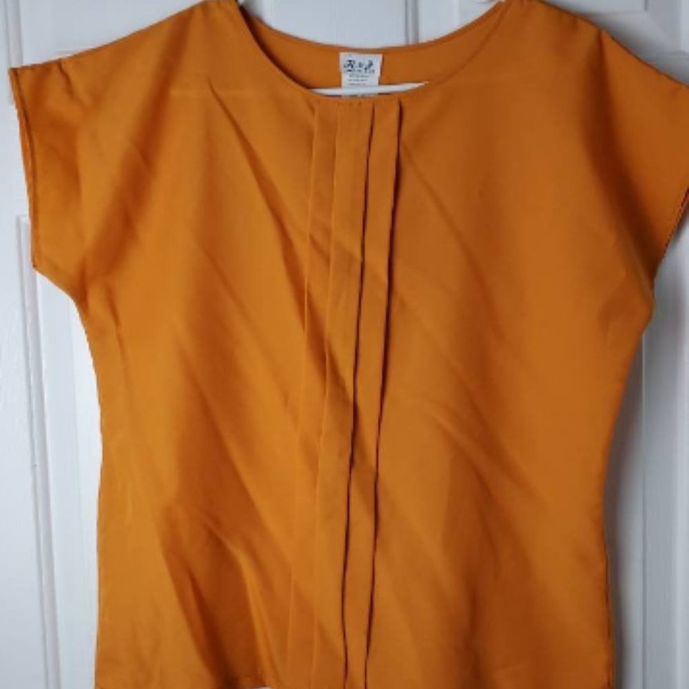 Vintage R & J Dolman Sleeve Orange Size S Shirt